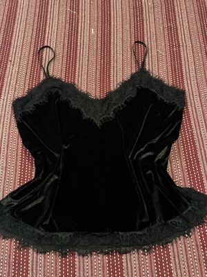 Zara lingerie top new, size L, black