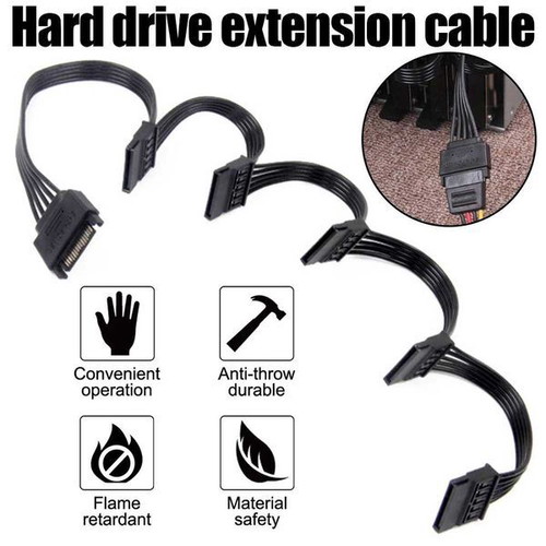 SATA power cable splitter new, 1 to 5 SATA connectors
