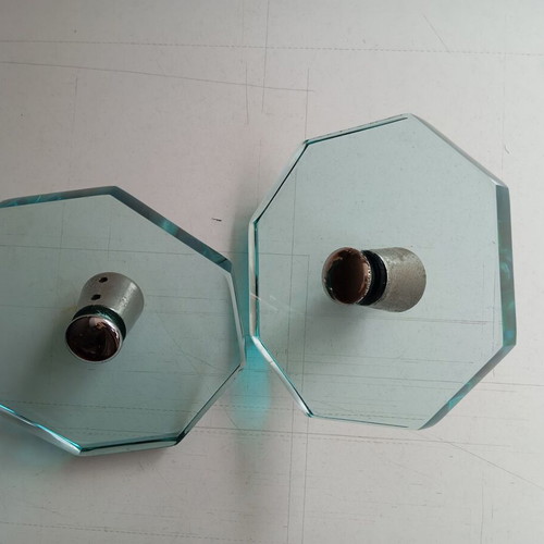 Octagonal glass door knob used for Securit glass door