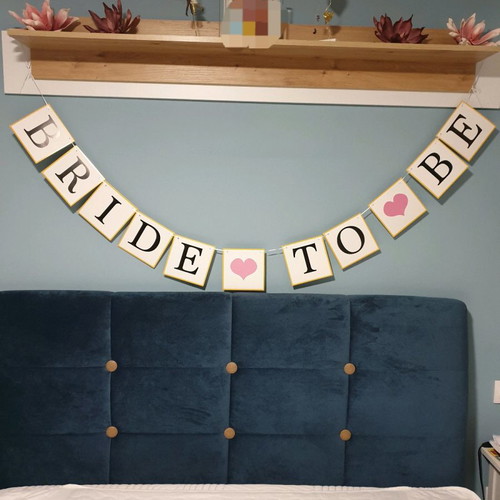 Banner BRIDE TO BE for bride preparation