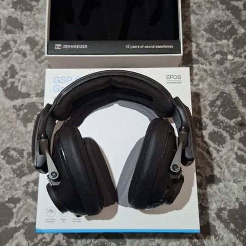 Epos Sennheiser GSP 670 wireless headphones used, missing microphone