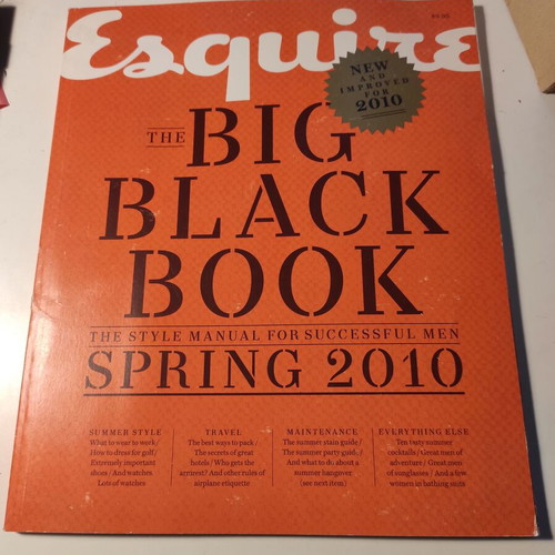 Esquire The Big Black Book Spring 2010 like new