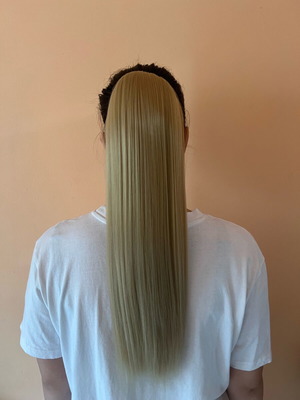 Sandy blonde hair extension ponytail 60 cm 100 g new