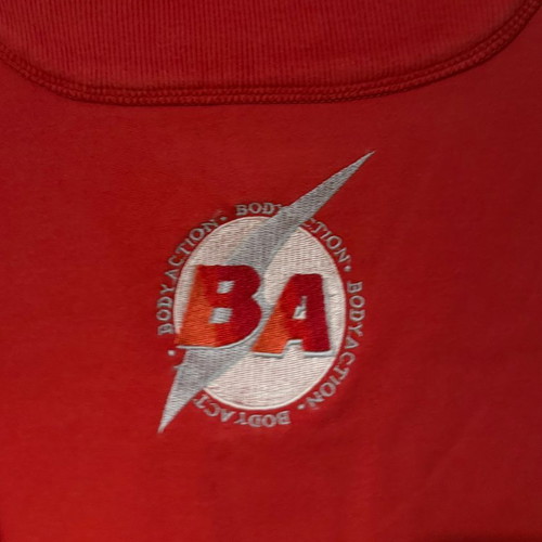 Body Action Vintage Sleeveless Sweatshirt red, used, bodybuilding style