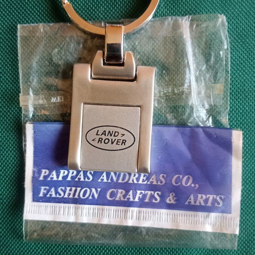 Vintage Land Rover metallic keychain, New Old Stock (NOS)