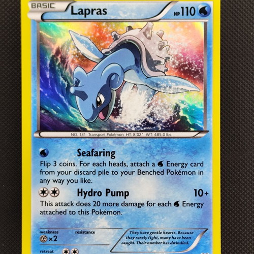 Pokemon Card Lapras 35/146 holographic like new