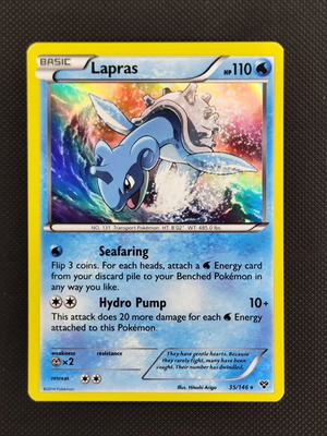 Pokemon Card Lapras 35/146 holographic like new