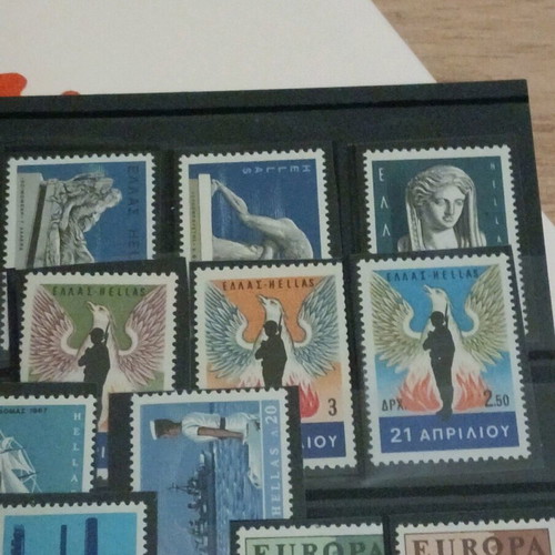 Greek stamps new, collectible 1967 series, 8 sets