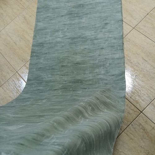 Curtain green chagali cotton gauze with 10% polyester new