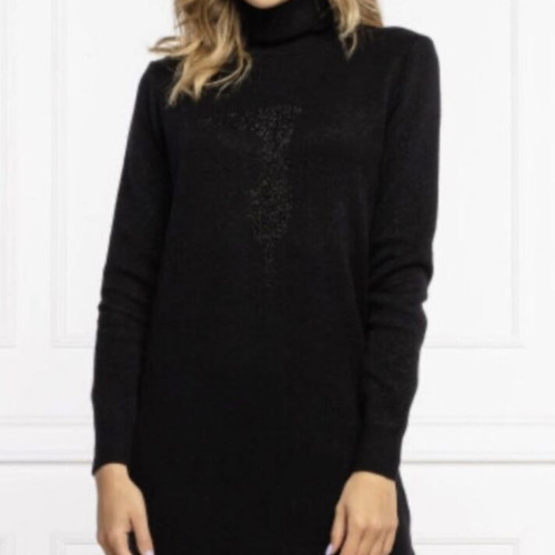 Trussardi Jeans Black Knit Dress size L like new