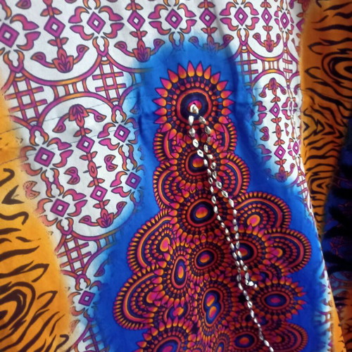 Colorful tunic, free size, 100% viscose