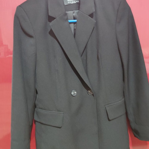 Stradivarius black blazer, lined, timeless