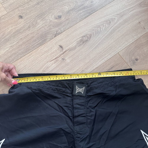 Tapout Swim Shorts XL used, black MMA UFC box shorts made in USA