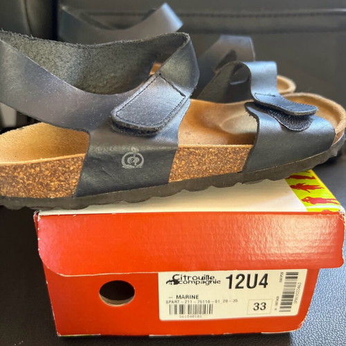 Citrouille et Compagnie sandals for boys size 33 like new, blue