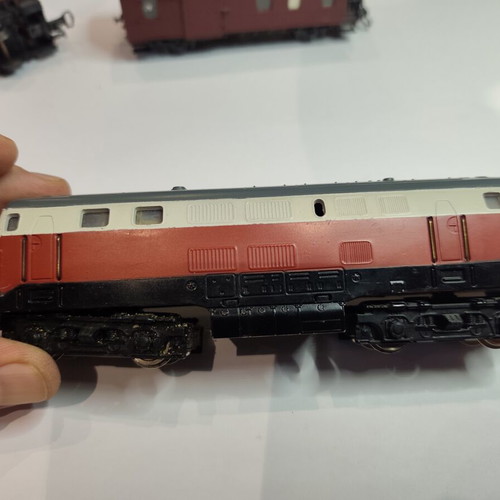 Liliput HO model train set with locomotive and wagons