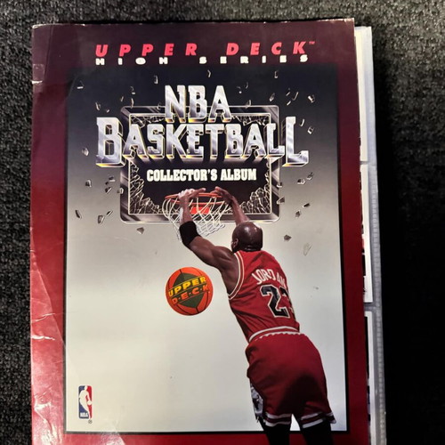 Upper Deck albums used, pack of 2 with 477 NBA Fleer cards
