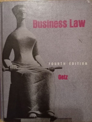 Business Law Fourth Edition like new, 1972 edition