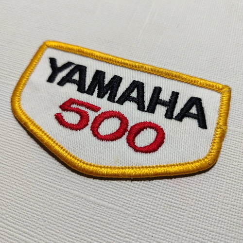Yamaha 500 embroidered patch used, vintage retro