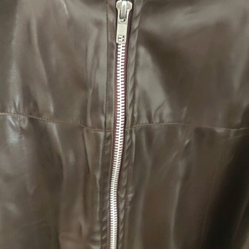 Brown leather jacket large like new