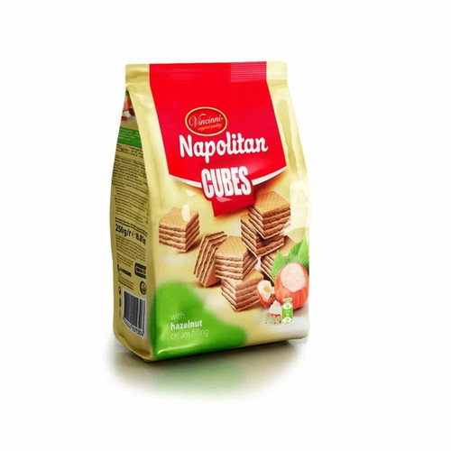 Vincinni wafers cocoa & hazelnut 250gr new