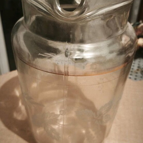 Vintage glass pitcher used