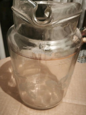 Vintage glass pitcher used