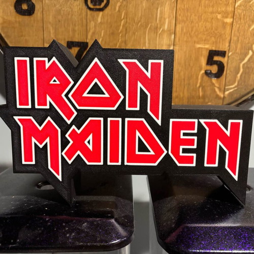 Lightbox Iron Maiden 3D print lamp like new, USB powered