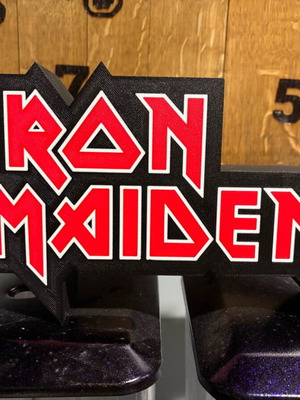 Lightbox Iron Maiden 3D print lamp like new, USB powered