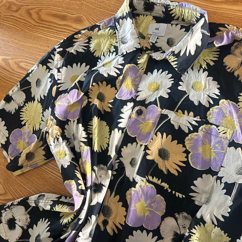 H&M Floral Shirt XXL like new, multicolor, relaxed fit