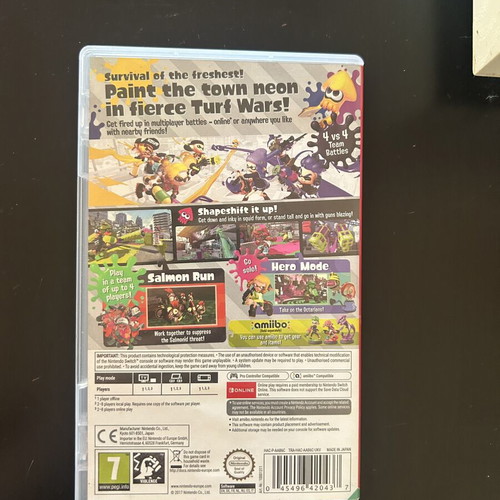 Splatoon 2 Nintendo Switch game like new
