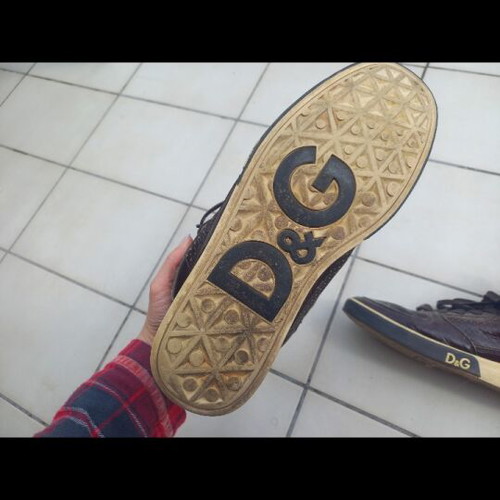 Dolce & Gabbana sneakers like new, brown with beige, size 43