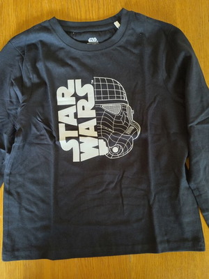 Orchestra Star Wars T-shirt for boys 7-8 years new, black-white, 122-128 cm