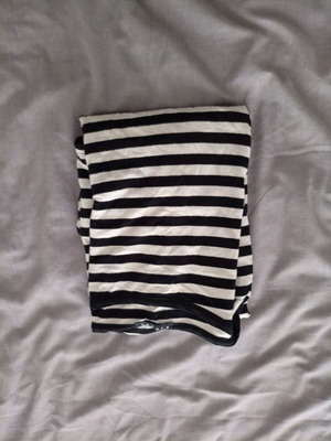 Sisley thin dress used, black and white, size S