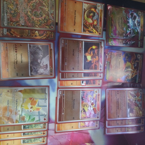Pokémon TCG full Charizard deck with premium sleeves
