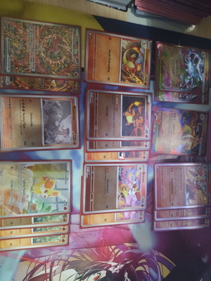 Pokémon TCG full Charizard deck with premium sleeves