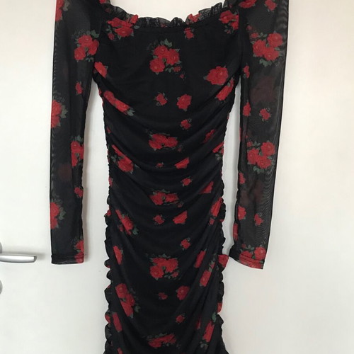 Tiger Mist sexy mini dress like new, size XS/S, black and red