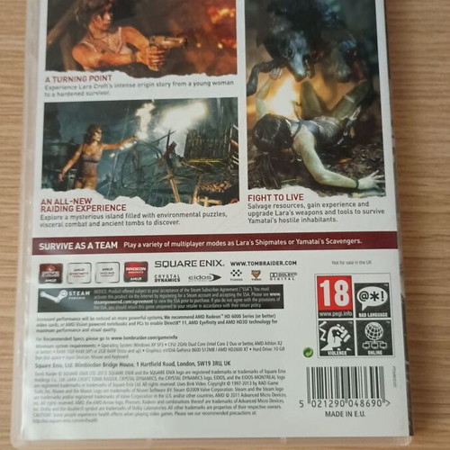 Tomb Raider PC DVD like new, Crystal Dynamics