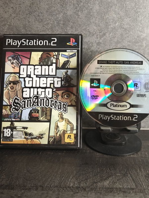 Grand Theft Auto San Andreas PS2 παιχνίδι μεταχειρισμένο μόνο δίσκος