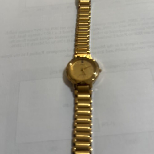 Casio γυναικείο ρολόι water resist μεταχειρισμένο, χρυσαφί