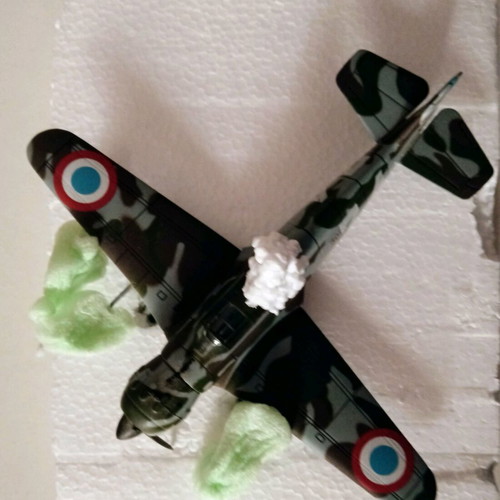 BLOCH MB 152 miniature airplane like new, De Agostini, scale 1/72