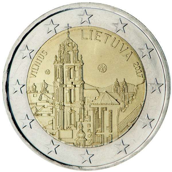  SAC lithouania 2 evro 2017 UNC vilnious