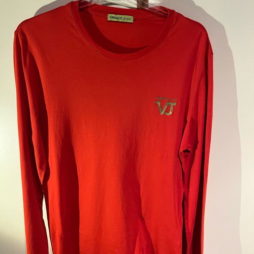 Versace Jeans Long Sleeve Shirt like new, red, size M