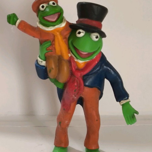 Kermit the Frog vintage figure used, collectible 1990