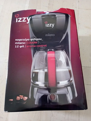 Izzy Milano Filter Coffee Maker 1000W 12 Cups Aroma Control new