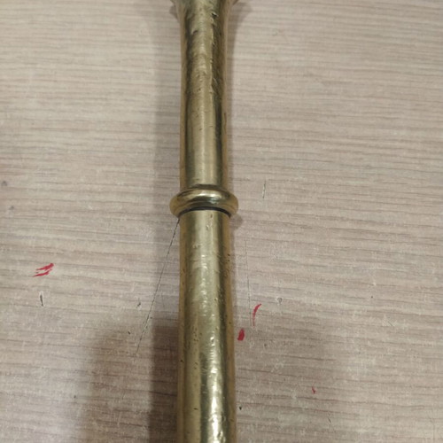 Brass Mortar and Pestle set used, heavy construction