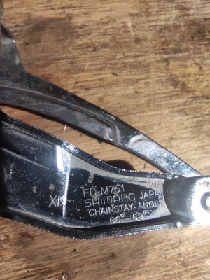 Shimano derailleur front Deore XT 31.8mm used