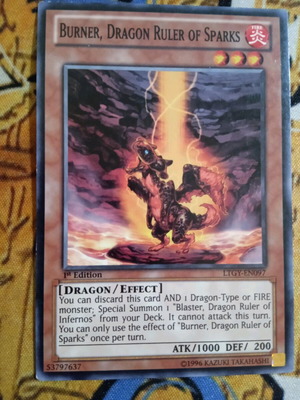 Burner, Dragon Ruler Of Sparks Effect Monster σαν καινούργιο