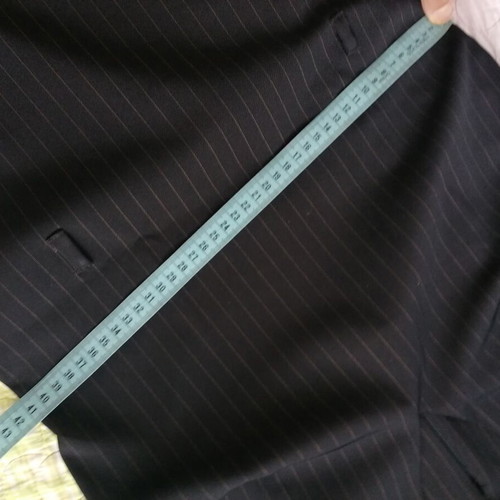 Sleeveless Dress L New Black with Subtle Stripe