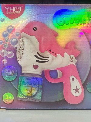 Bubble Gun dolphin-shaped with LED light new