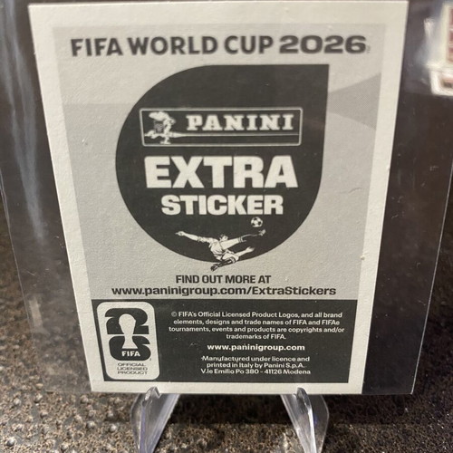 Florian Wirtz Panini Extra Sticker, World Cup 2026